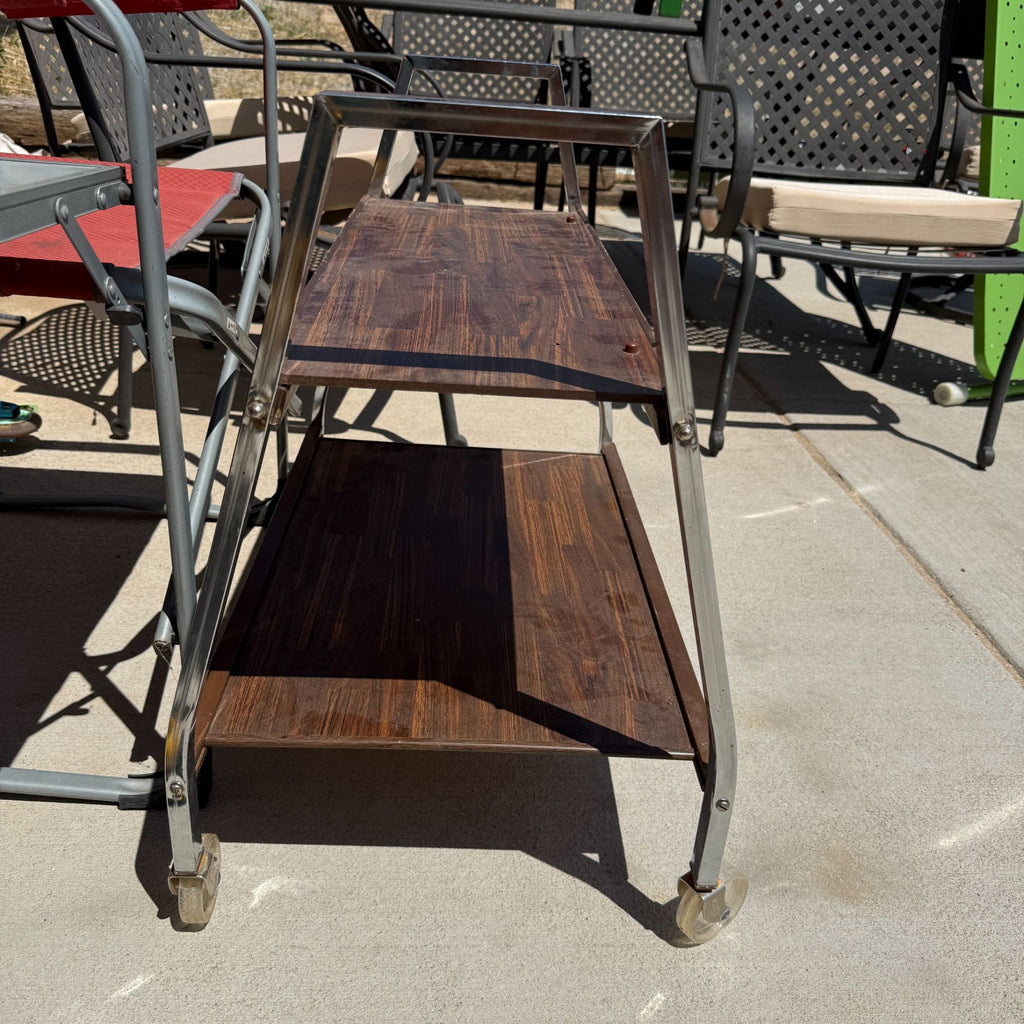 Vintage 2 Tiered TV Cart