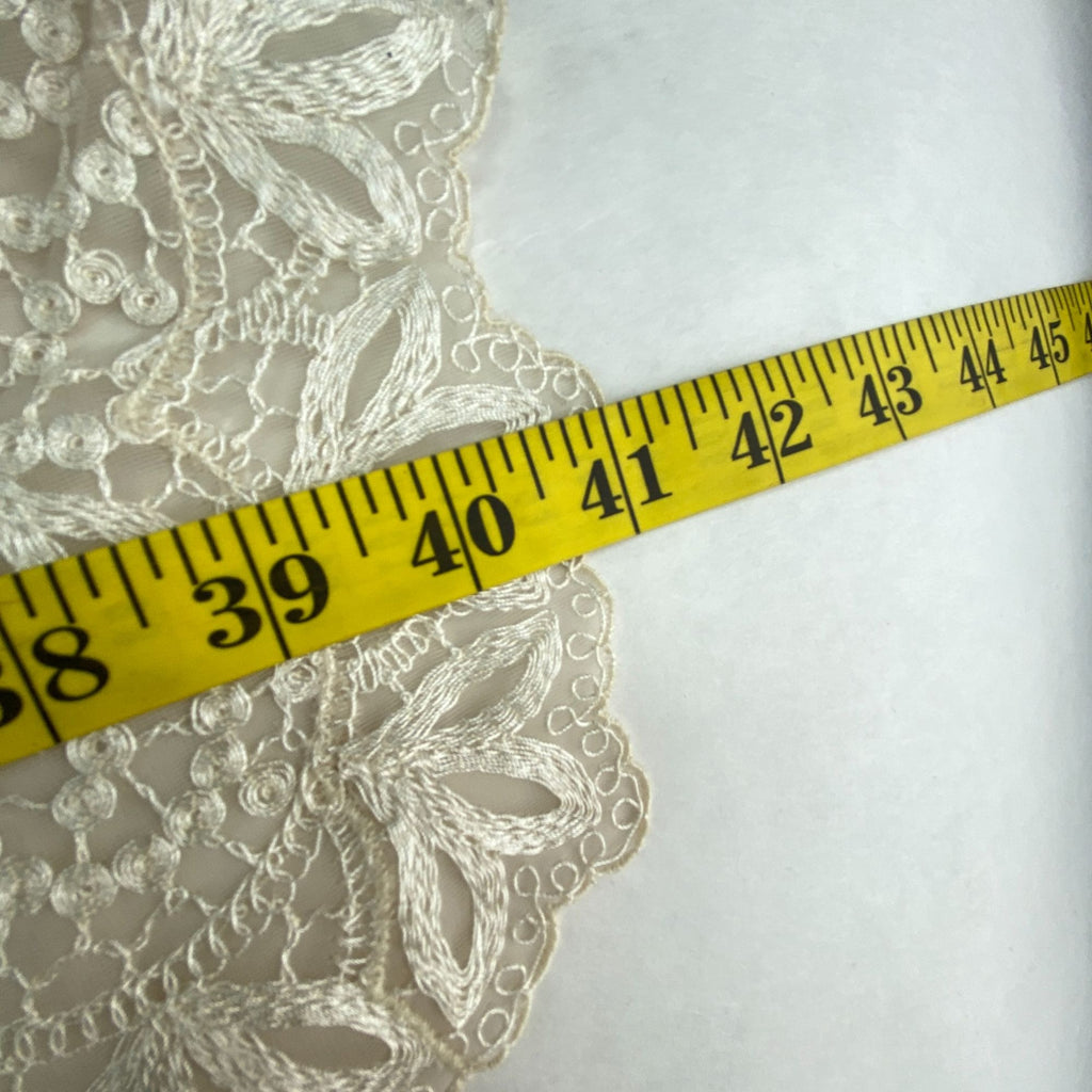 Vintage A Kaye Walt Creation Embroidered Doily and Runner Lace Set of 2