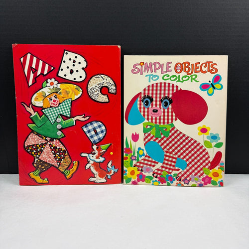Vintage 1960's Whitman Coloring Activity Books Lot Of 2