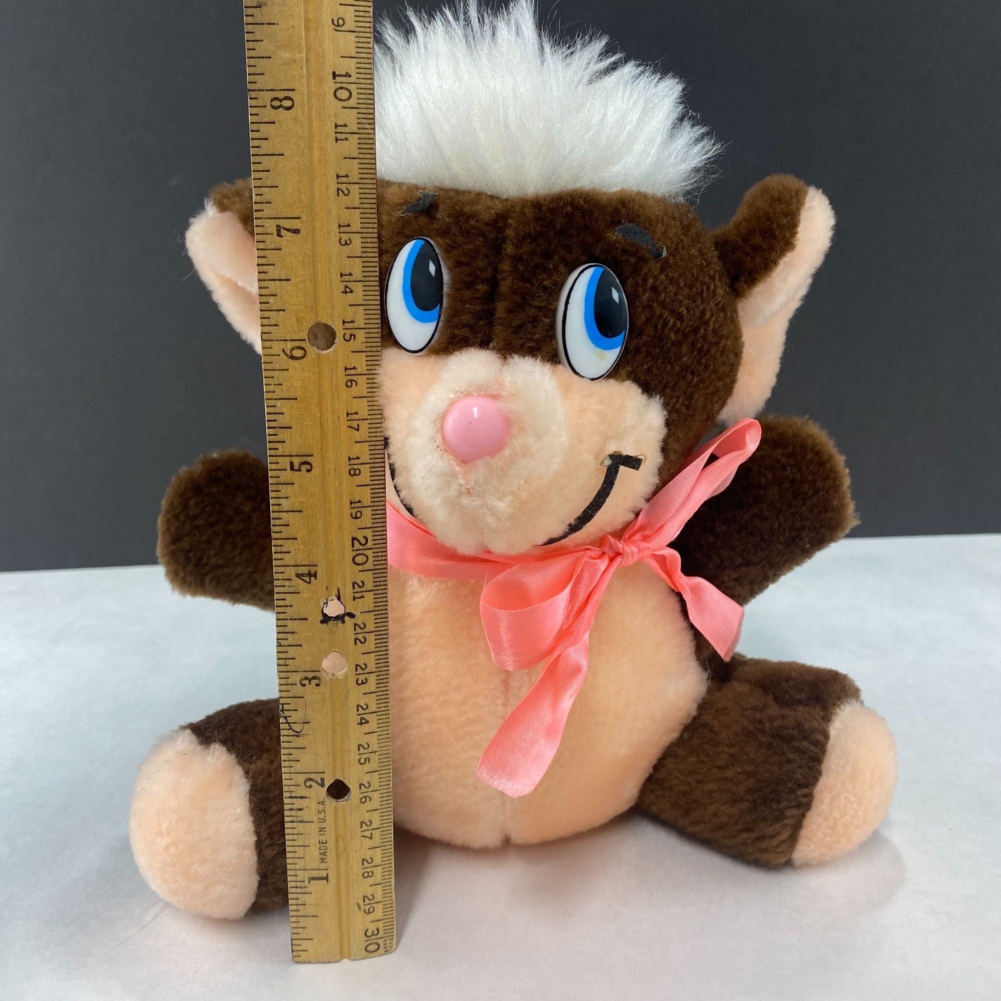 Vintage Superior Toy and Novelty Carnival Prize Plush Brown Mouse