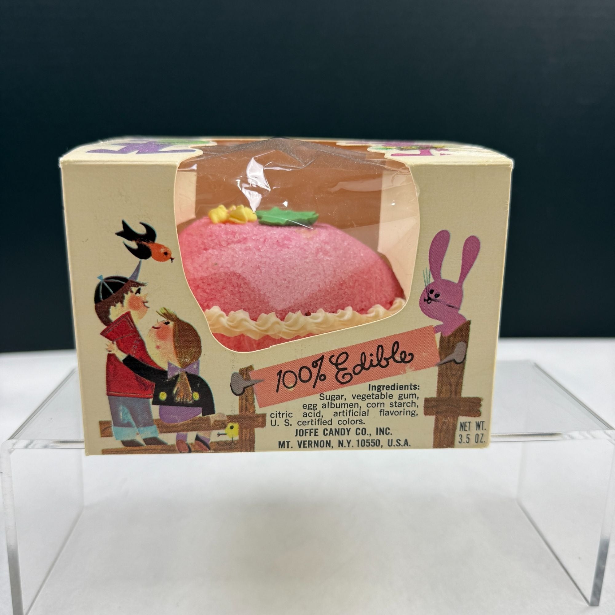 Vintage Joffe Candy Panorama Sugar Easter Egg With Box