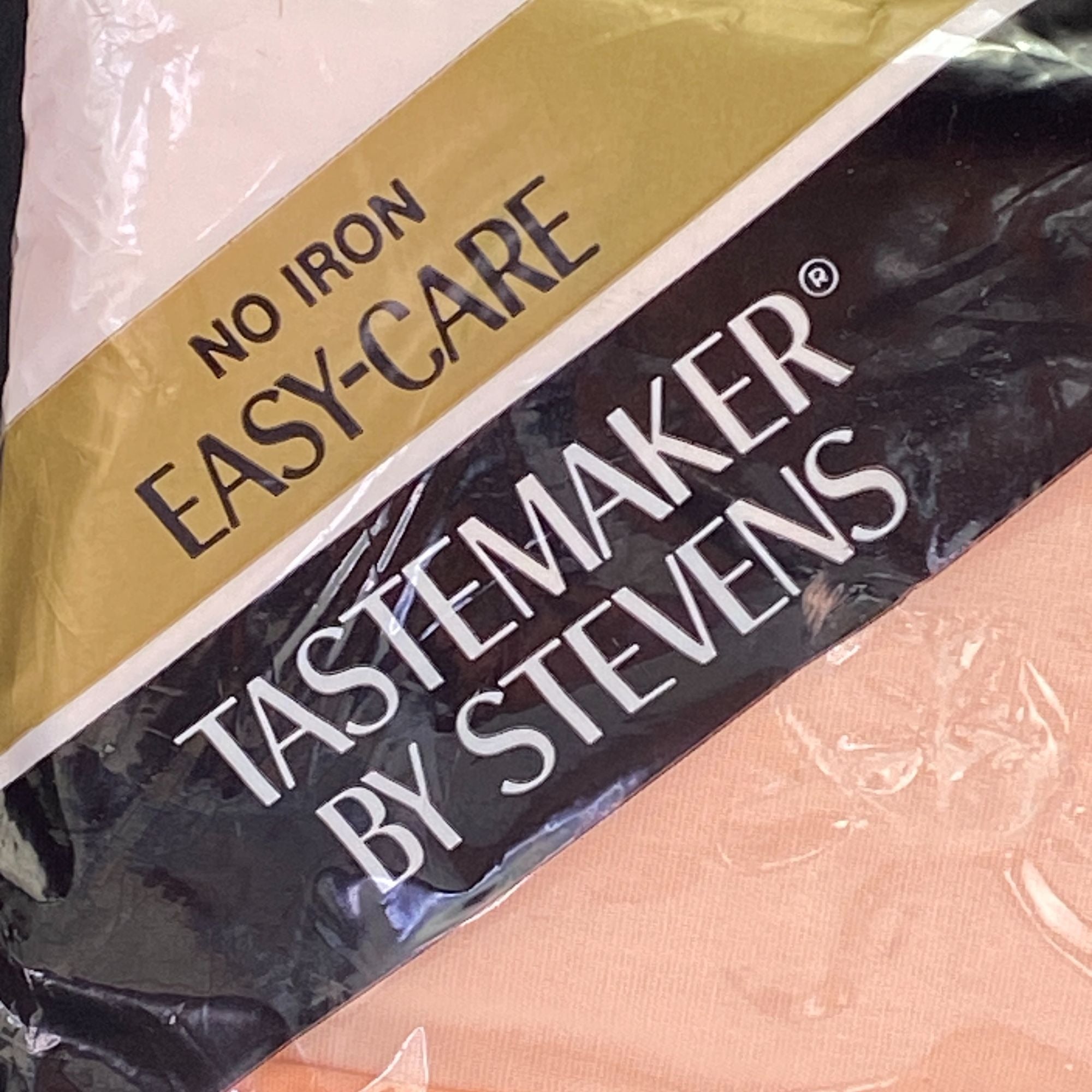 Vintage Stevens Tastemaker Cotton Blend Full Flat Sheet Peach Orange NEW