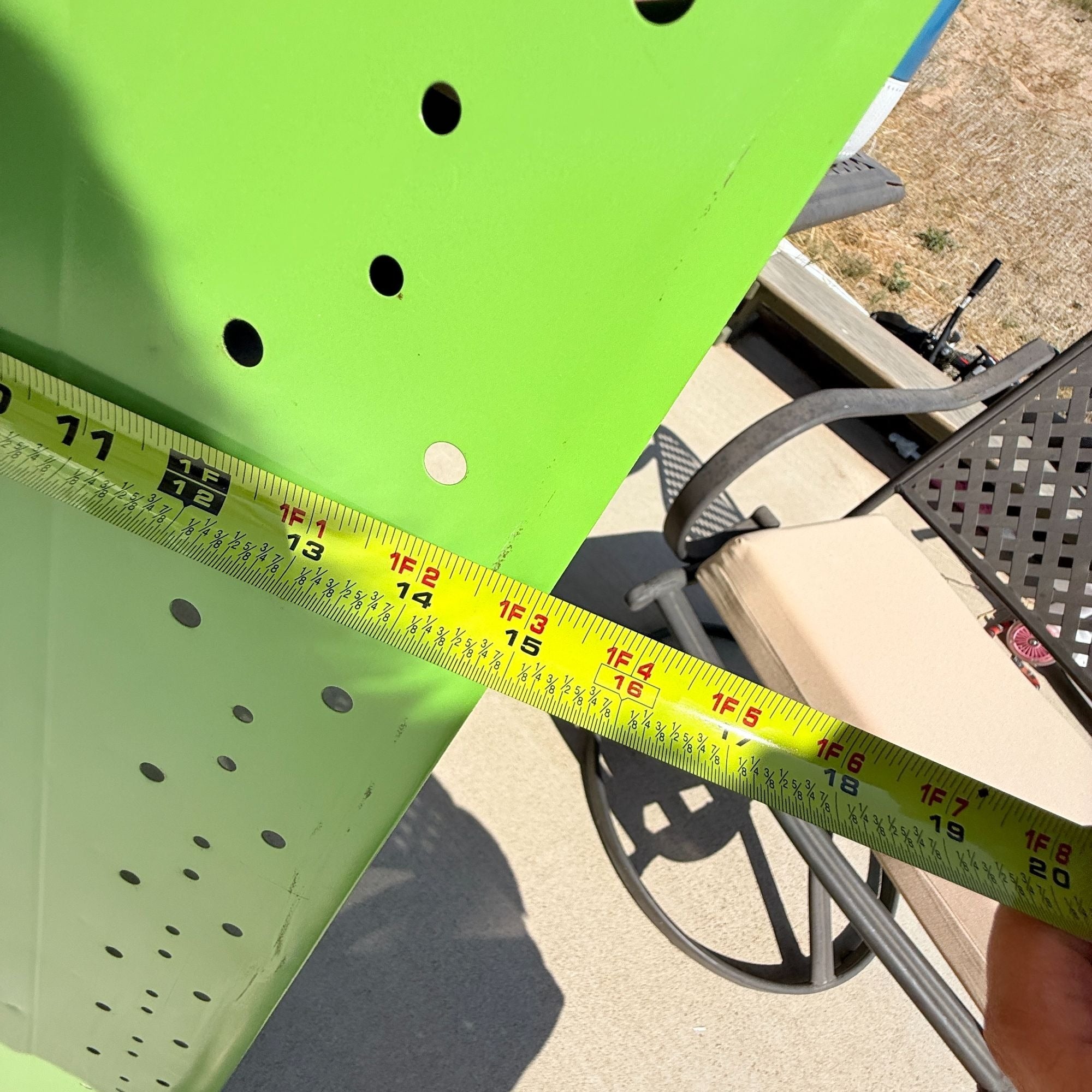 Vintage Retro Green Metal Folding Ironing Board