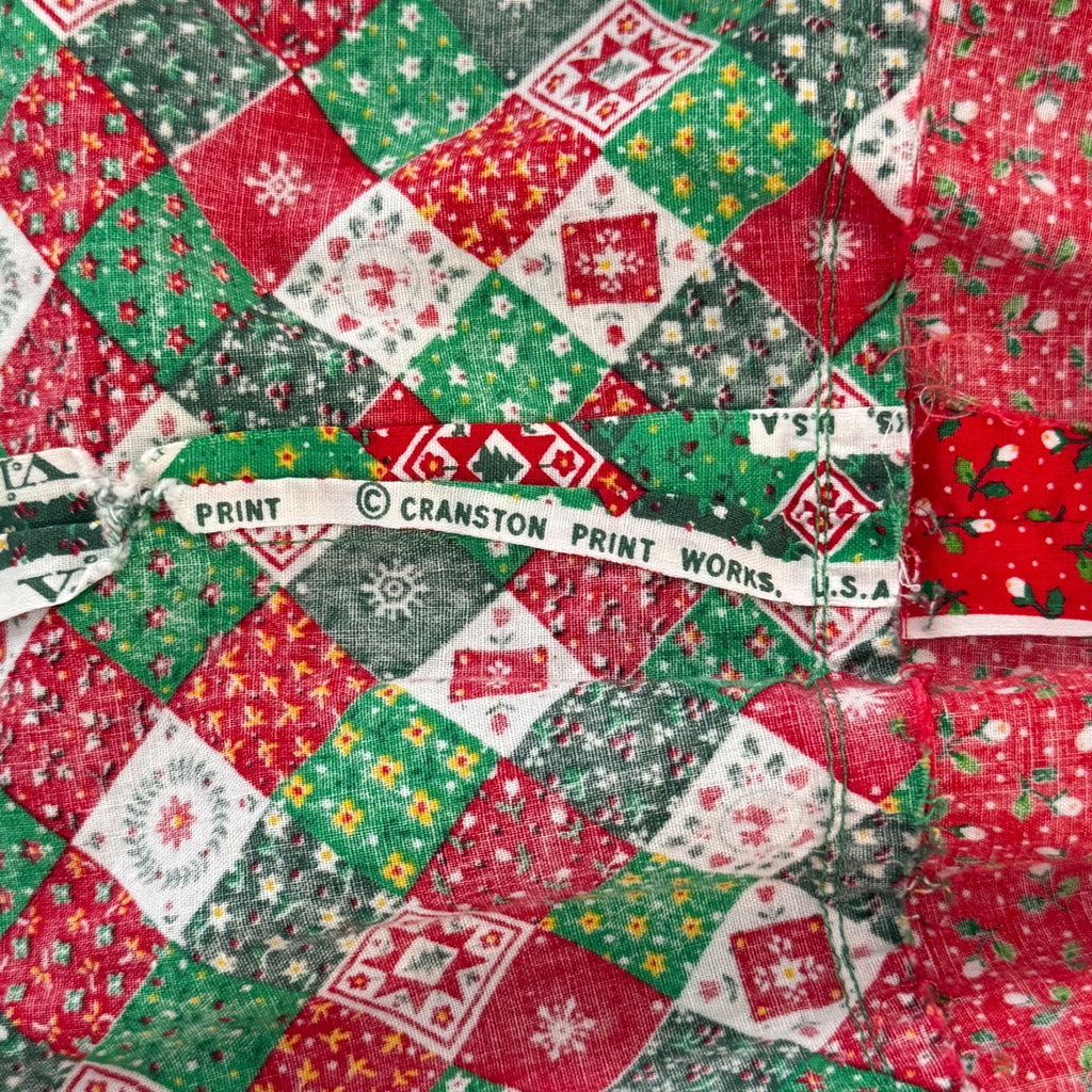 Vintage Handmade Christmas Tree Skirt 40"