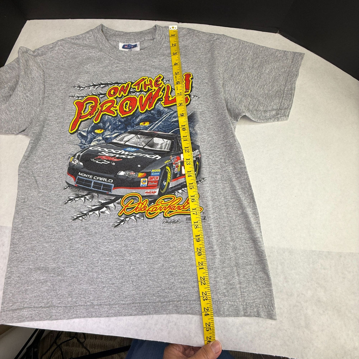 Vintage NASCAR On The Prowl Dale Earnhardt T Shirt Youth 14/16