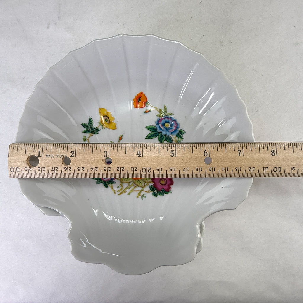 Vintage Takahashi Japan Vintage Clam Shell Floral Bowls Set of 4