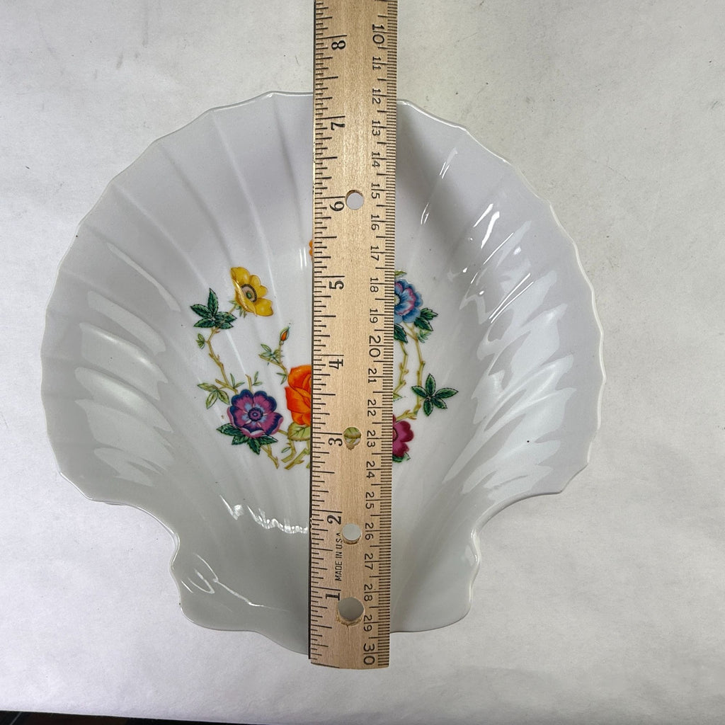 Vintage Takahashi Japan Vintage Clam Shell Floral Bowls Set of 4