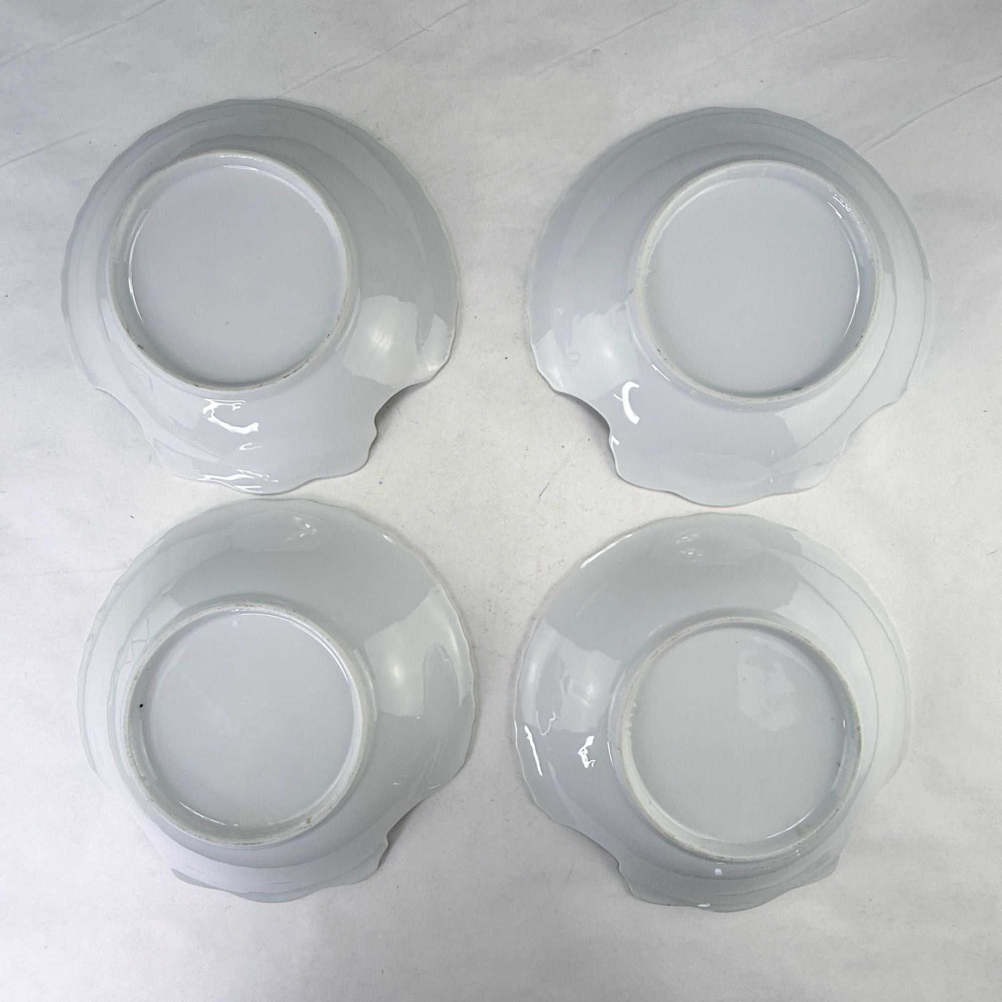 Vintage Takahashi Japan Vintage Clam Shell Floral Bowls Set of 4