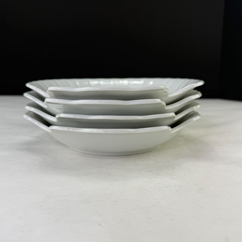 Vintage Takahashi Japan Vintage Clam Shell Floral Bowls Set of 4