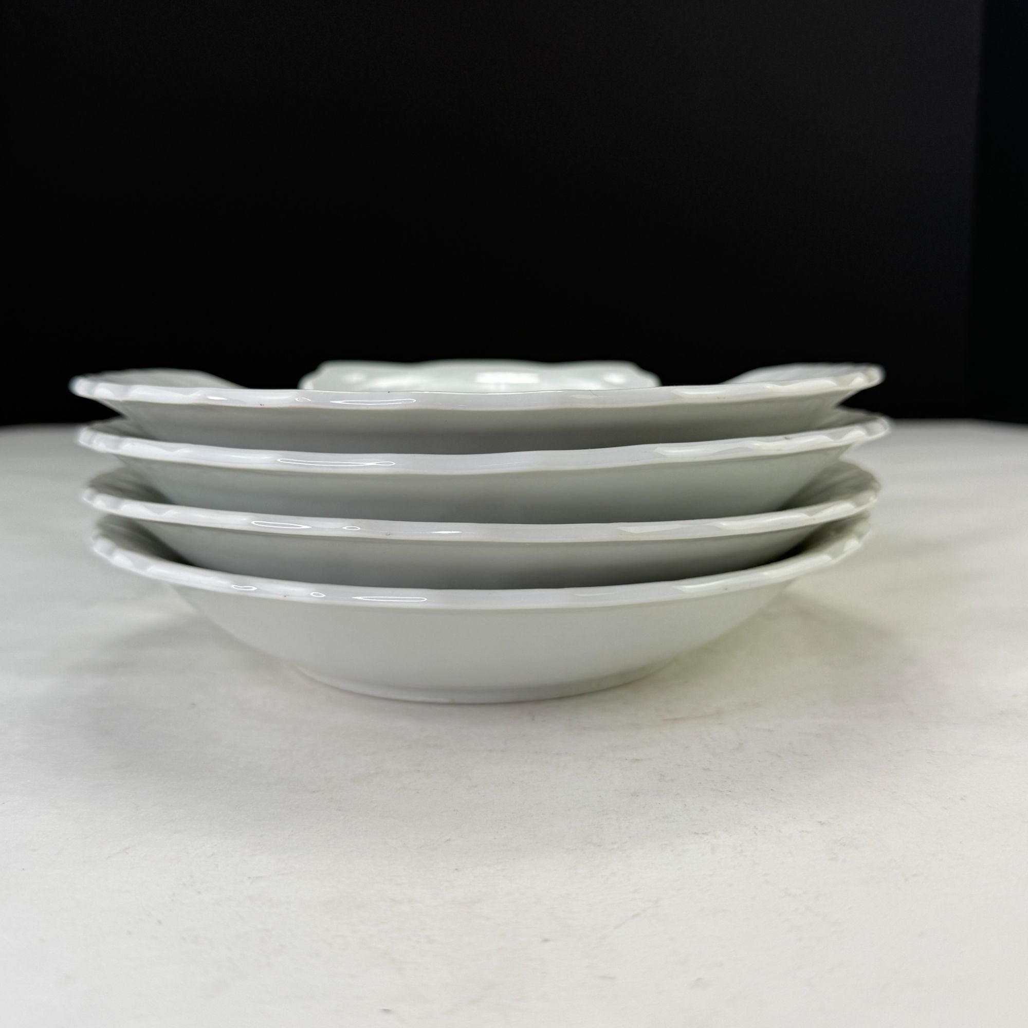 Vintage Takahashi Japan Vintage Clam Shell Floral Bowls Set of 4