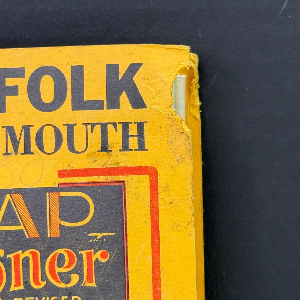 Vintage 1943 Wagner Norfolk Portsmouth Virginia Area Map Bus Trolley