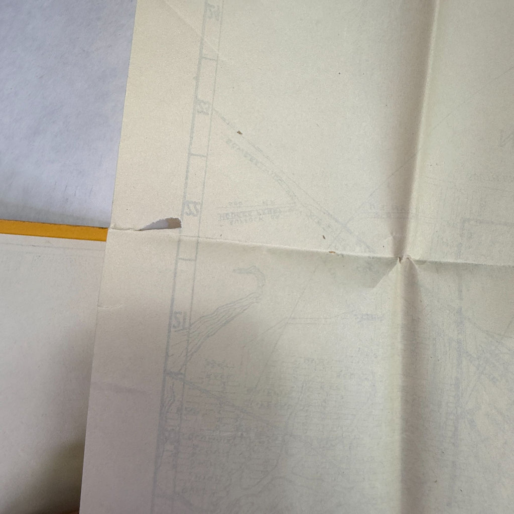 Vintage 1943 Wagner Norfolk Portsmouth Virginia Area Map Bus Trolley