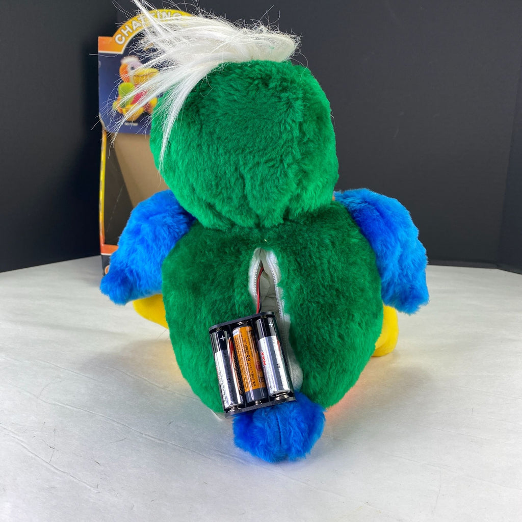 Vintage Toucan Bird Plush Squawks Back with Noise Sensor
