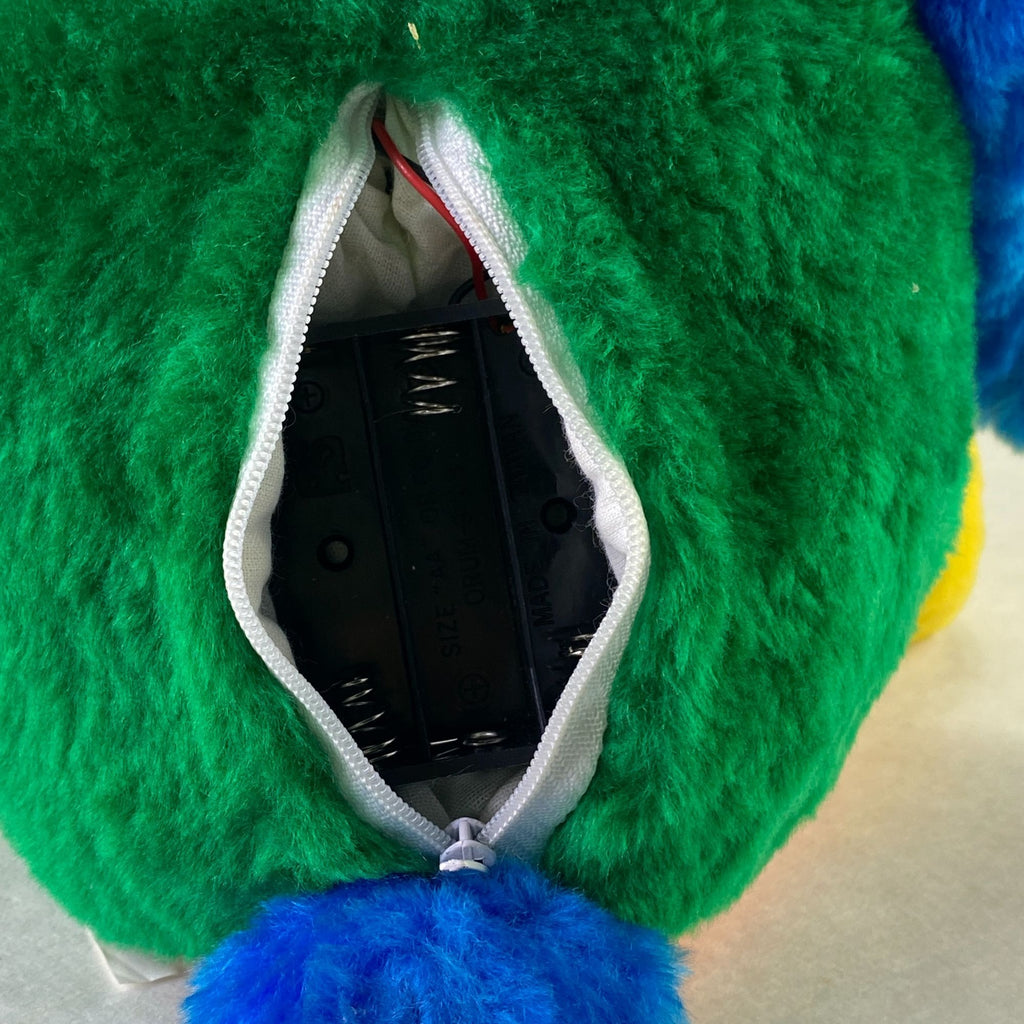 Vintage Toucan Bird Plush Squawks Back with Noise Sensor