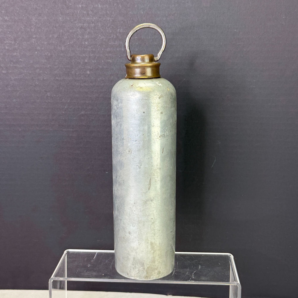 Vintage Metal Hot Water Cylinder Bed Warmer Bottle