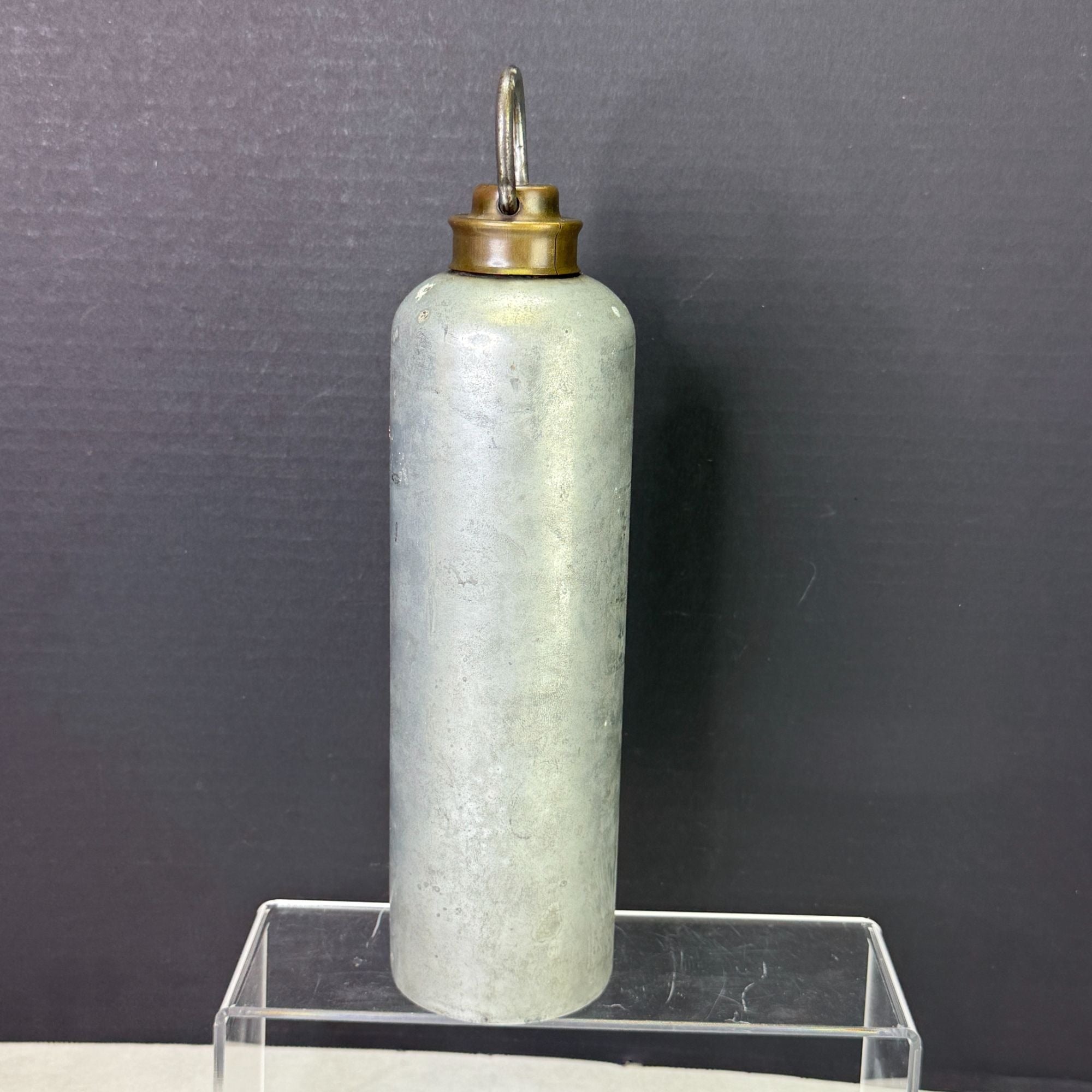 Vintage Metal Hot Water Cylinder Bed Warmer Bottle