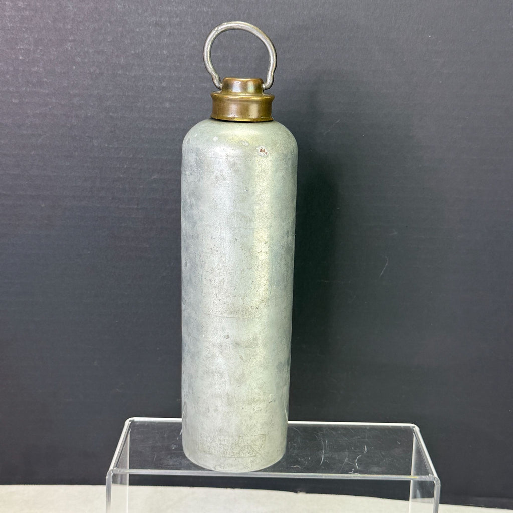 Vintage Metal Hot Water Cylinder Bed Warmer Bottle