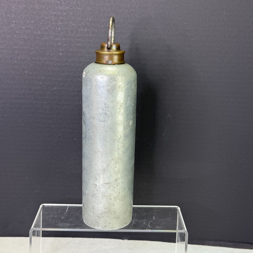 Vintage Metal Hot Water Cylinder Bed Warmer Bottle
