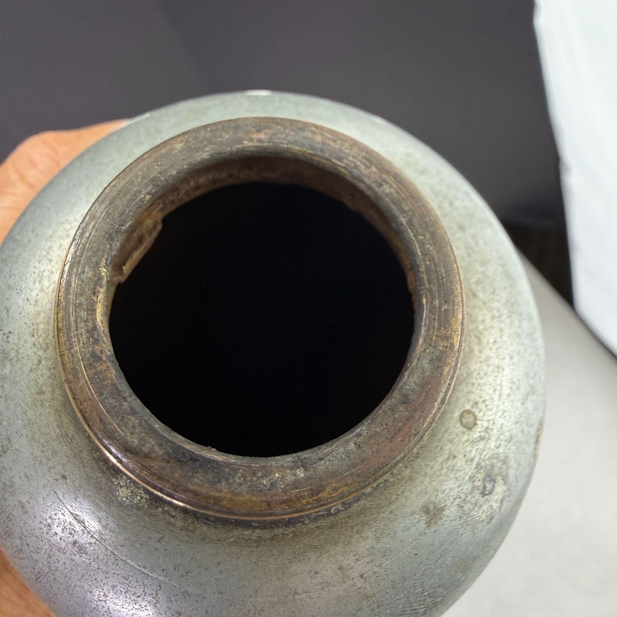 Vintage Metal Hot Water Cylinder Bed Warmer Bottle