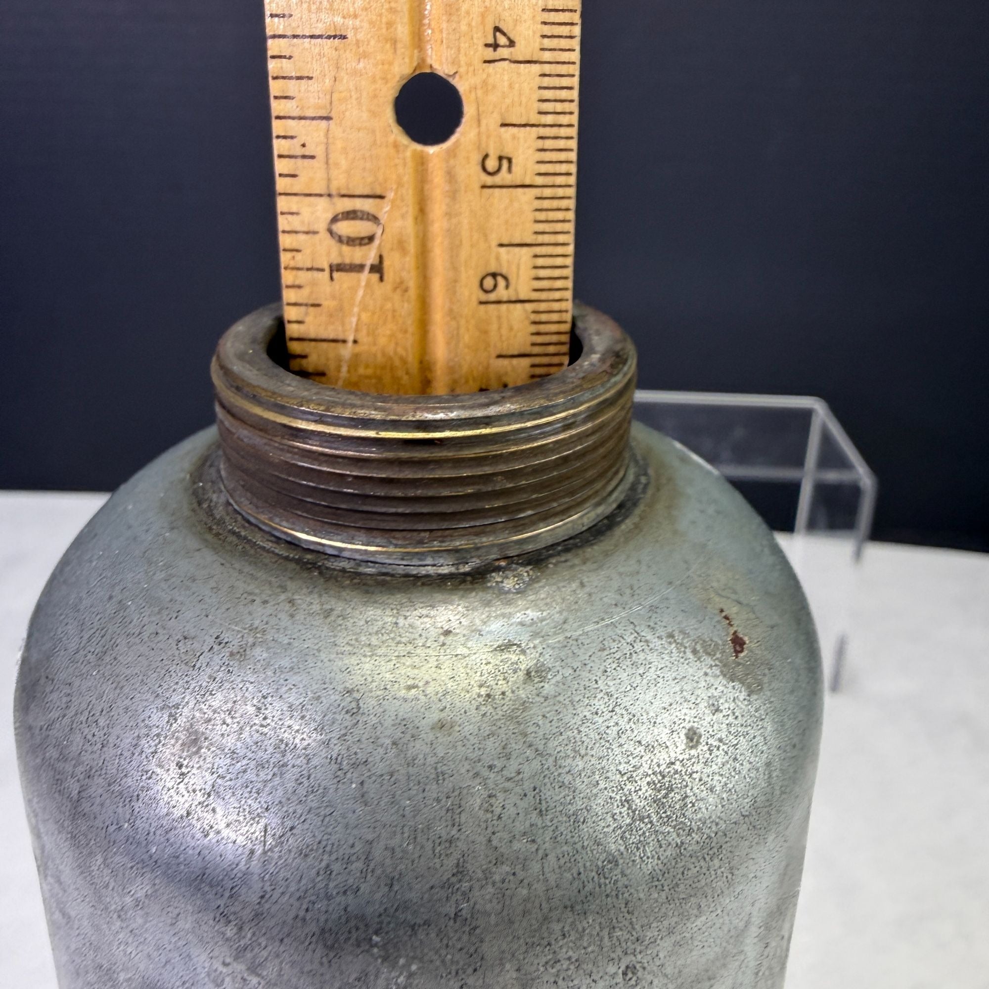 Vintage Metal Hot Water Cylinder Bed Warmer Bottle