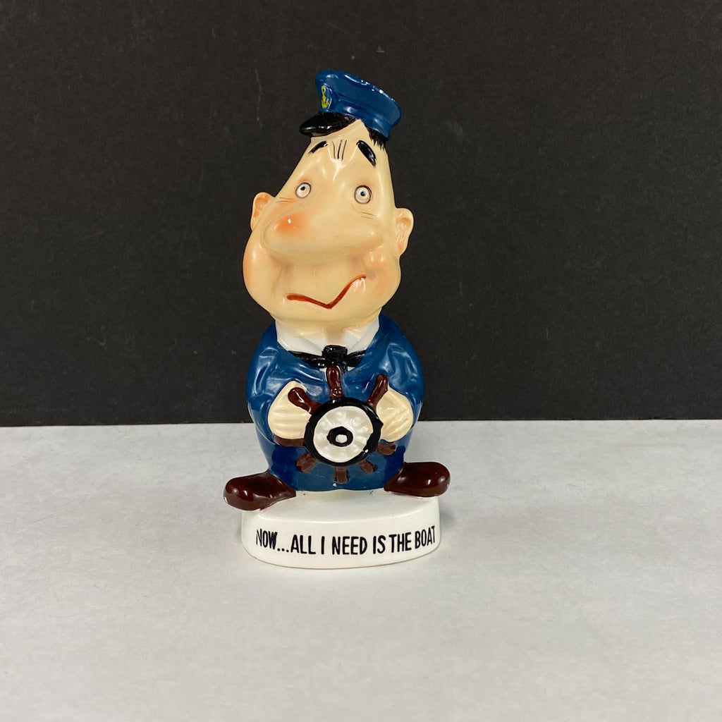 Vintage 1950's Shafford Japan Perfect Sports All I Need Is A Boat Figurine