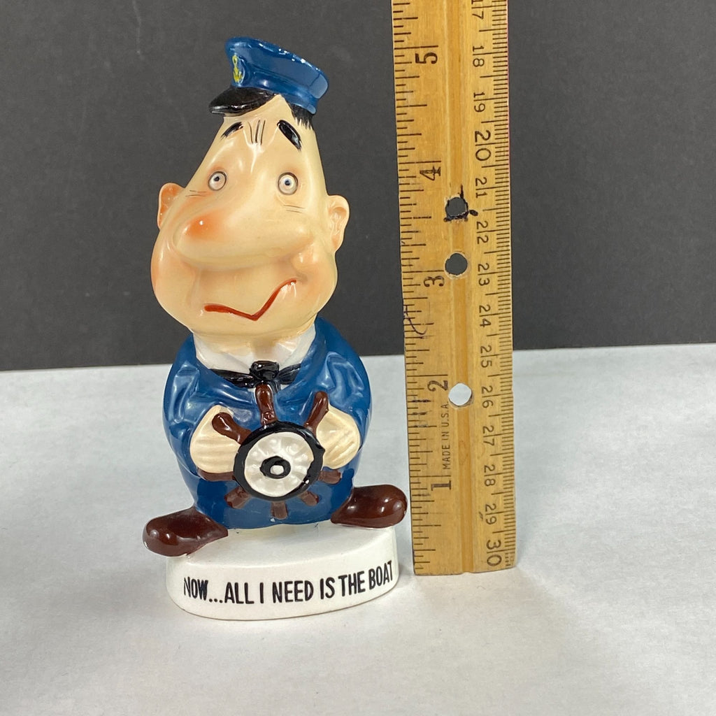 Vintage 1950's Shafford Japan Perfect Sports All I Need Is A Boat Figurine
