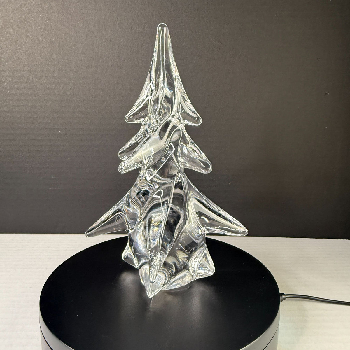 Vintage The Tuscany Collection 8" Lead Crystal Christmas Tree