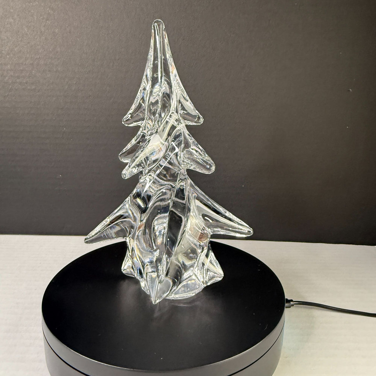 Vintage The Tuscany Collection 8" Lead Crystal Christmas Tree