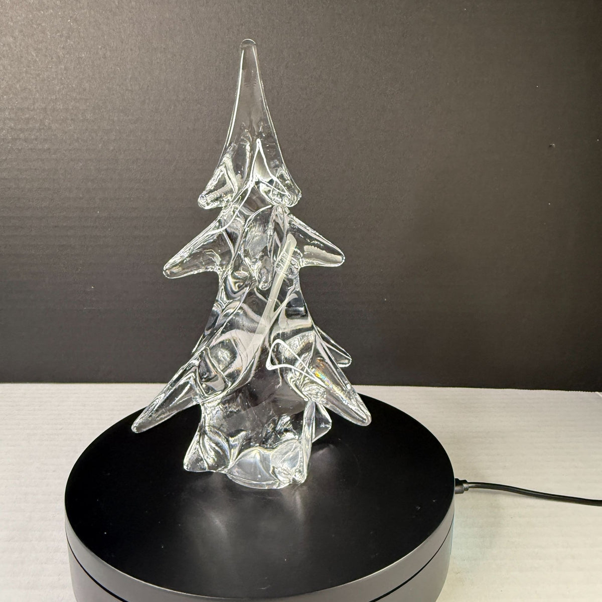 Vintage The Tuscany Collection 8" Lead Crystal Christmas Tree