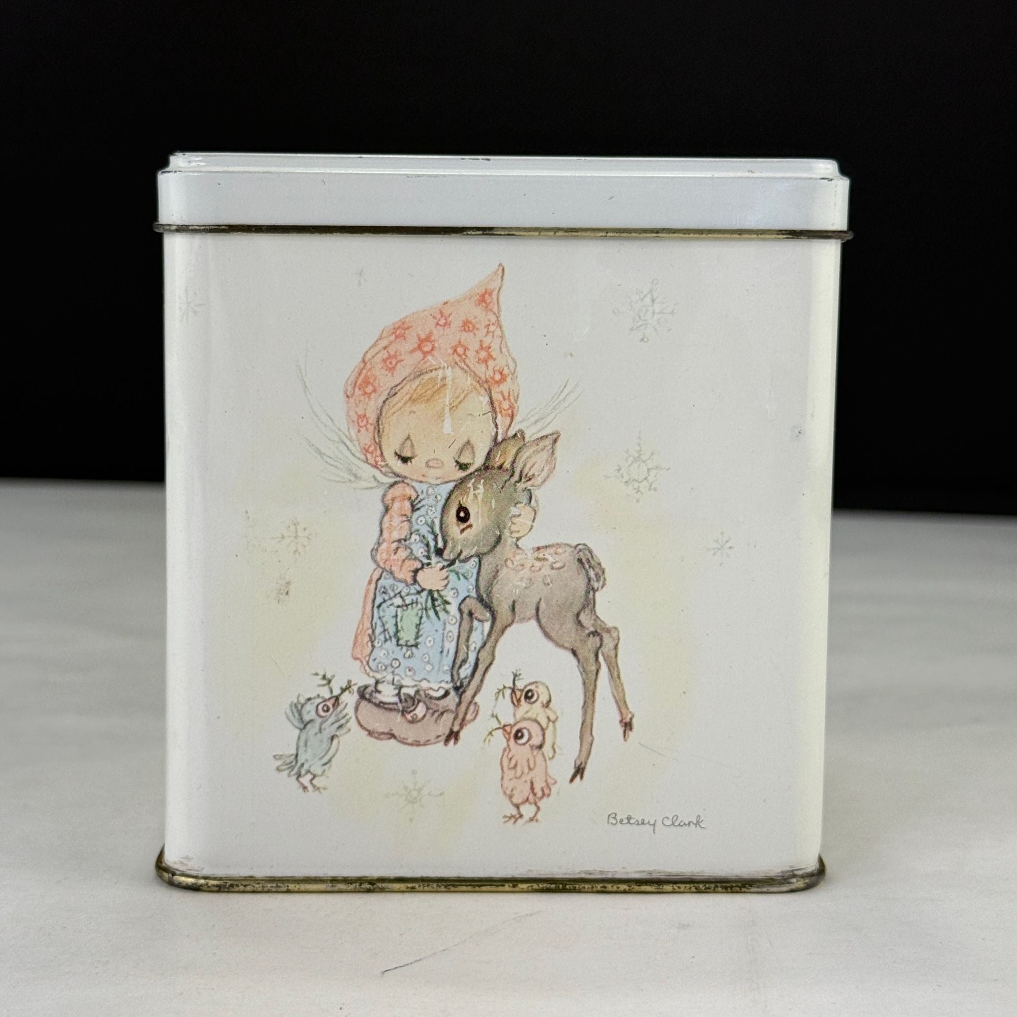 Vintage Hallmark Betsey Clark Hinged Metal Tin Box