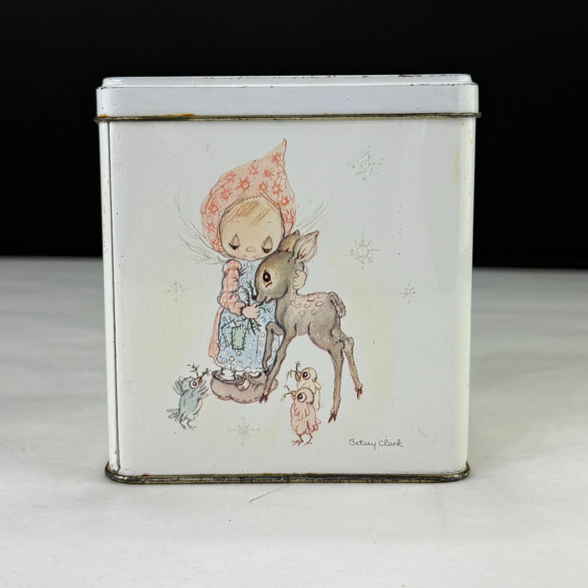 Vintage Hallmark Betsey Clark Hinged Metal Tin Box