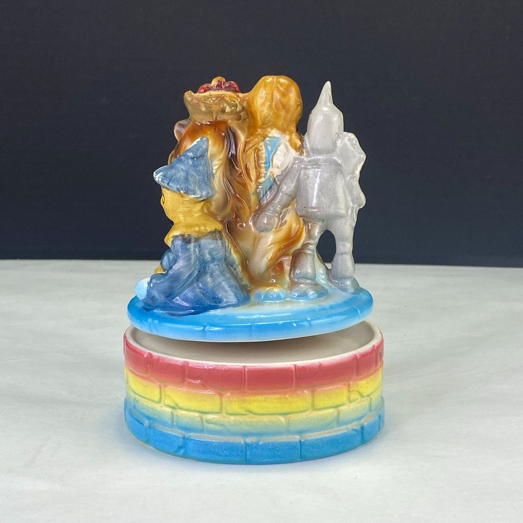 Vintage Wizard of Oz Ceramic Music Box Fuji Japan