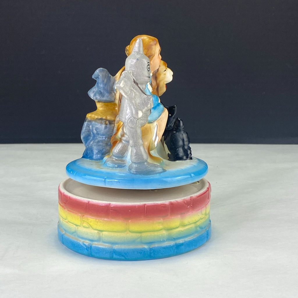 Vintage Wizard of Oz Ceramic Music Box Fuji Japan