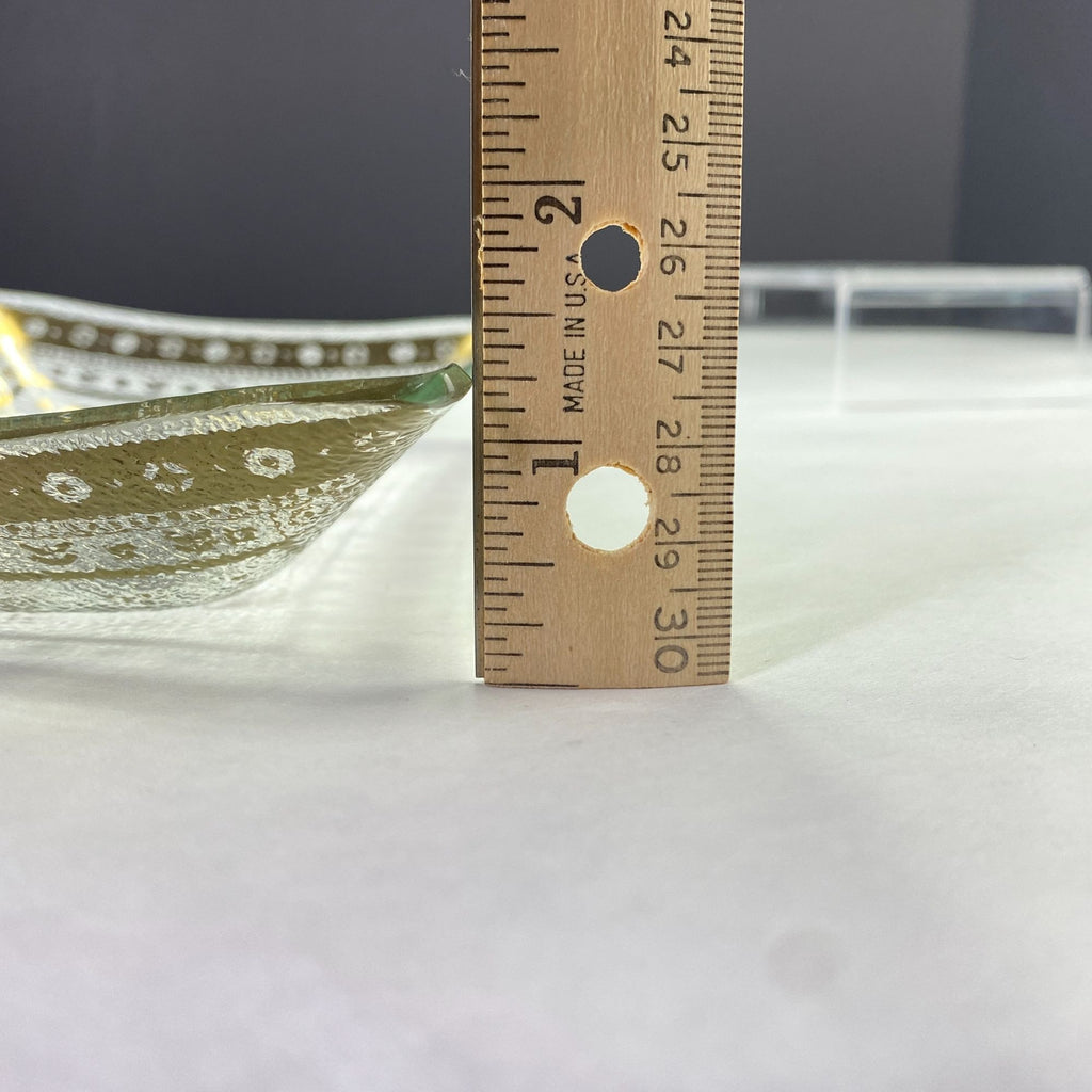Vintage MCM George Briard Persian Garden Rectangle Glass Dish