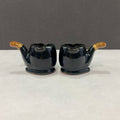 Vintage Redware Tobacco Pipe Shaped Ashtray Lot of 2
