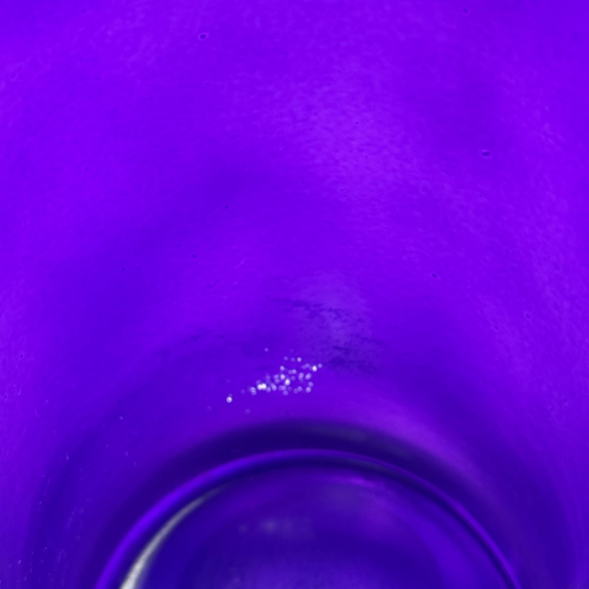 Vintage Flash Painted Purple Glass Clear Bottom Flared Vase