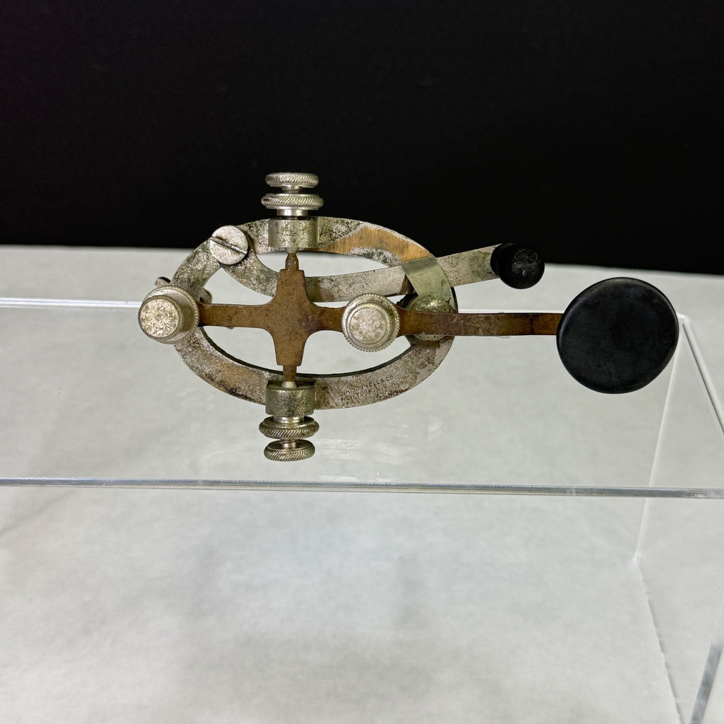 Vintage JH Bunnell & Co Legged Telegraph Morse Code Key