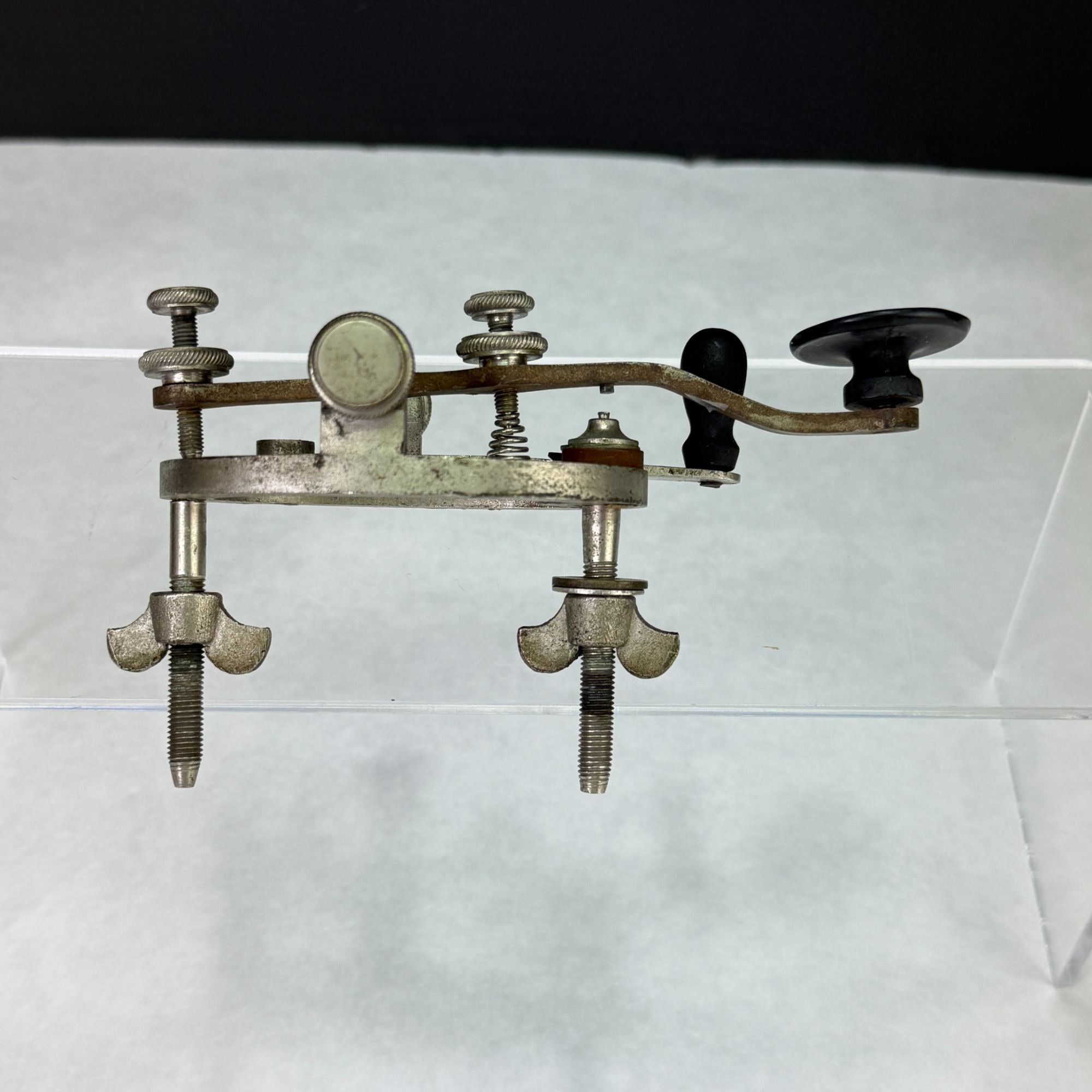Vintage JH Bunnell & Co Legged Telegraph Morse Code Key