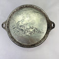 Vintage PNCW Silverplate Covered Divided Glass Relish Tray