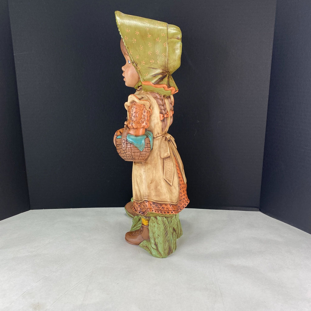 Vintage Alberta's Mold Prairie Girl Statue Holding Spelling Book