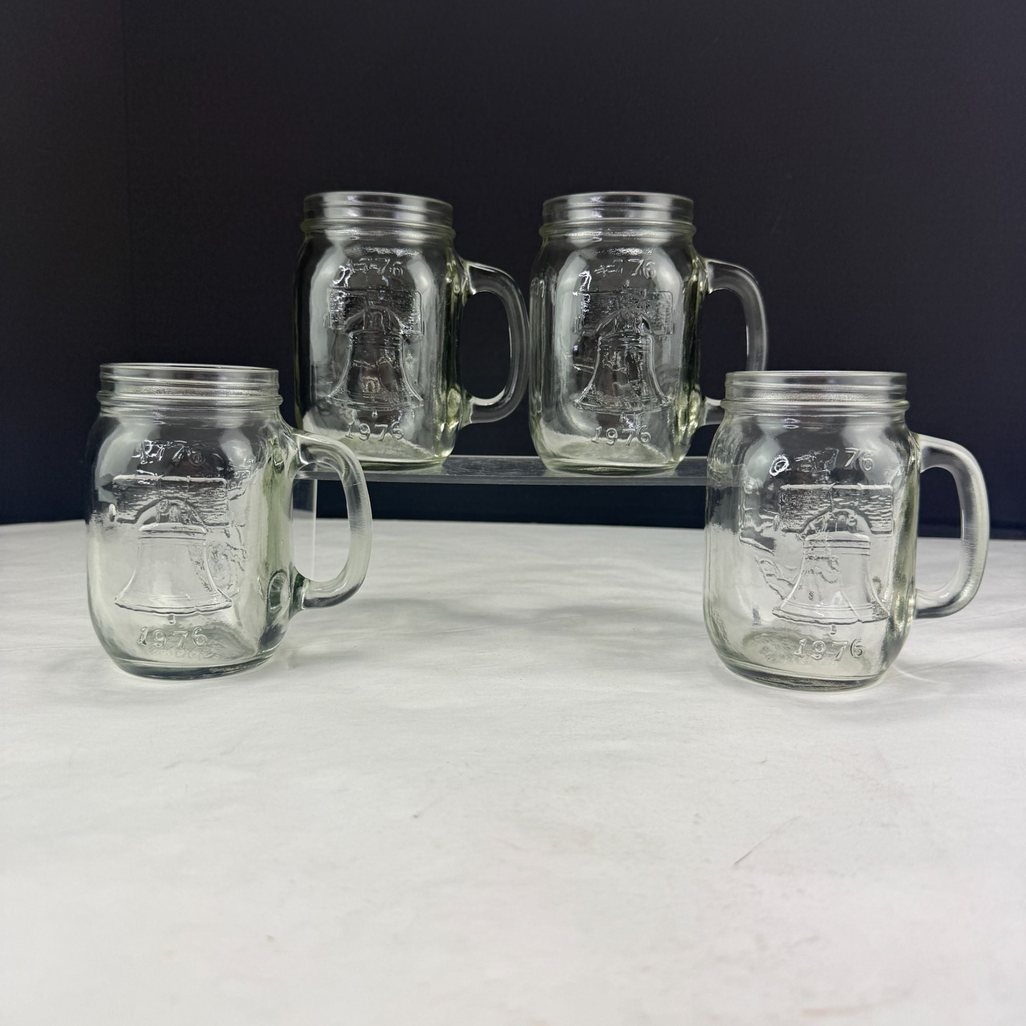 Vintage Jack In The Box Liberty Bell 1776 1976 12 oz Mugs Set of 4