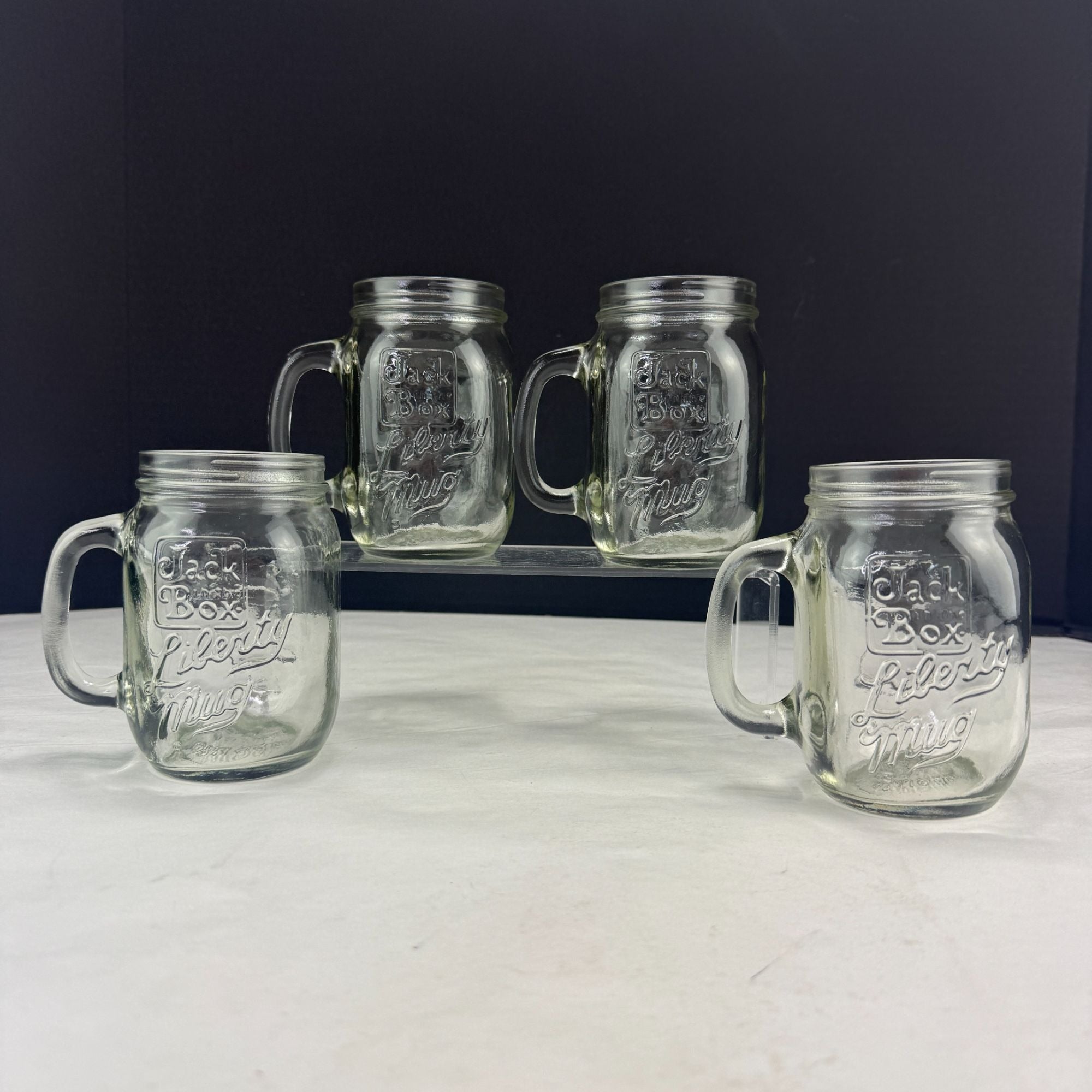 Vintage Jack In The Box Liberty Bell 1776 1976 12 oz Mugs Set of 4