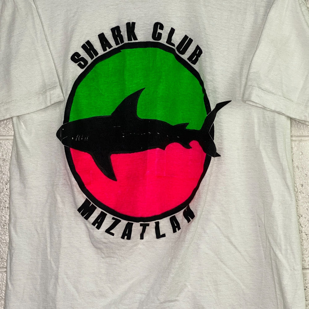 Vintage Shark Club Mazatlán Single Stitch T Shirt Size 44