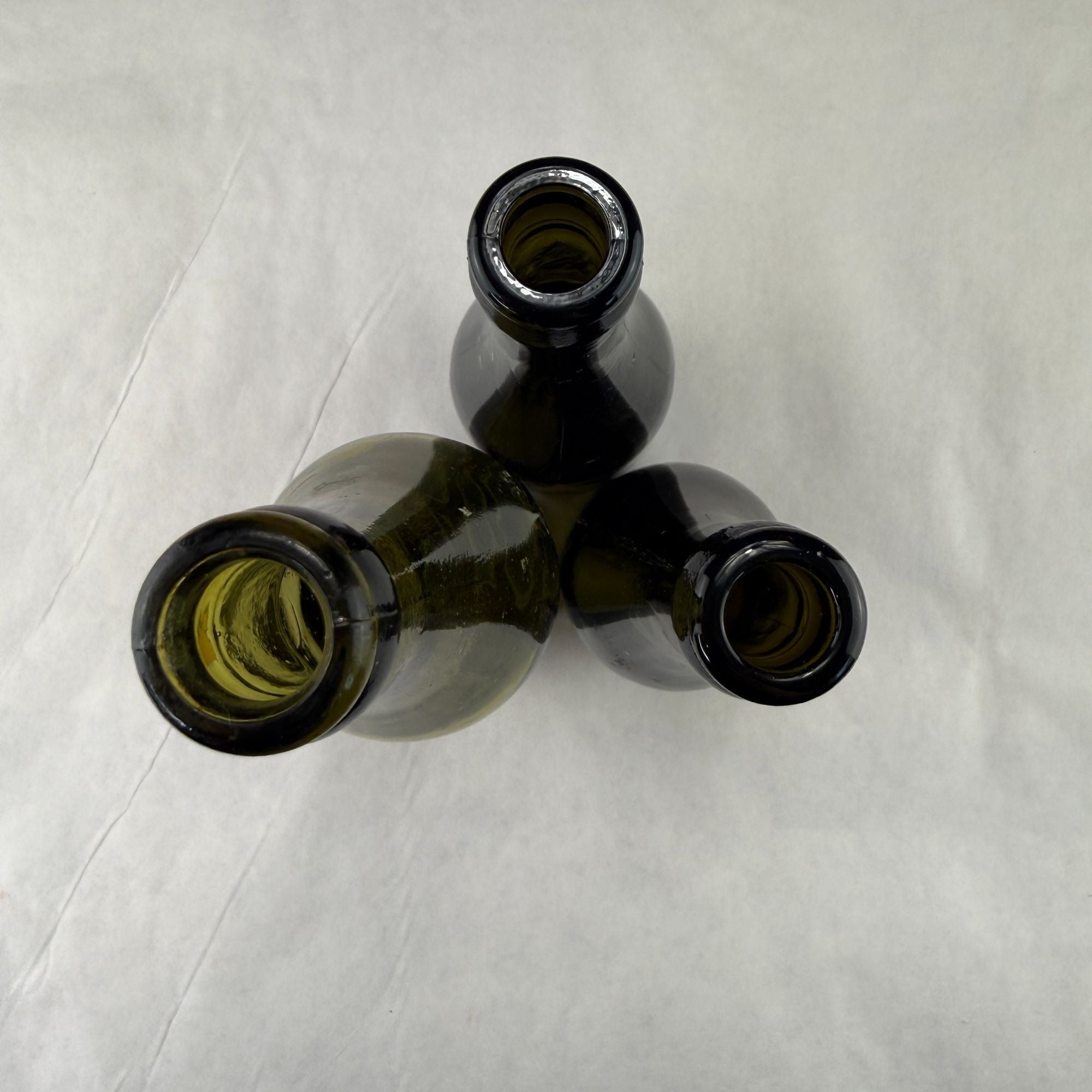 Vintage E & J Burke Olive Green Bottles Lot Of 3