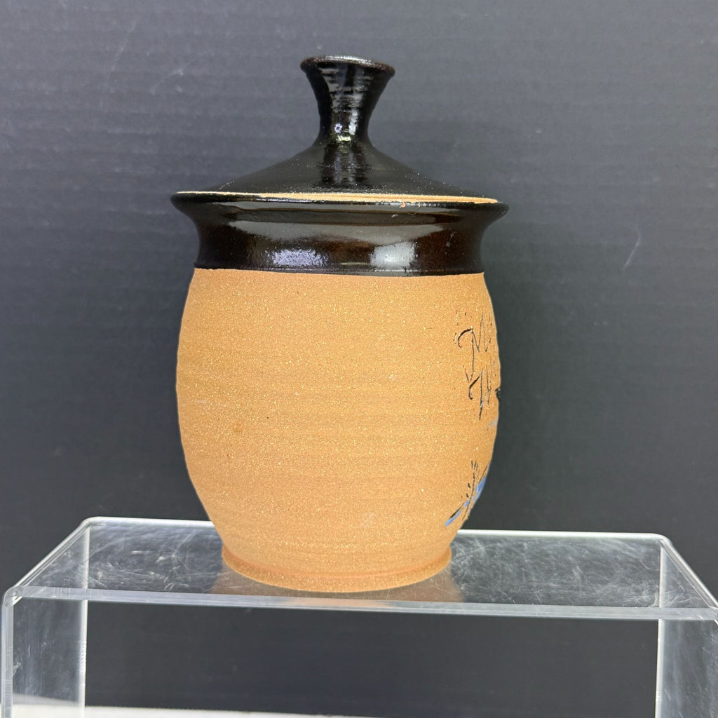 Vintage Minnesota Wild Rice Pottery Jar by Stoneware Specialties
