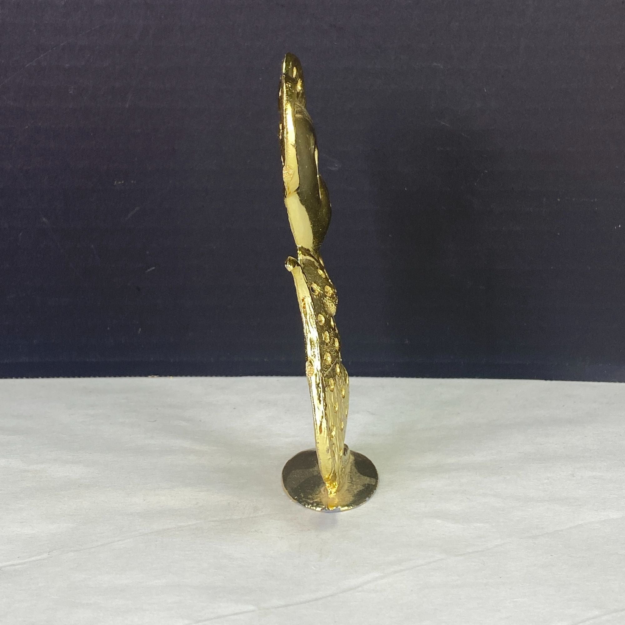 Vintage Torino Earring Holder Tree Mouse Gold Tone