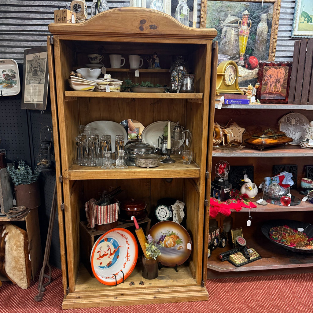 Rustic Pine Wood Armoire or Entertainment Center