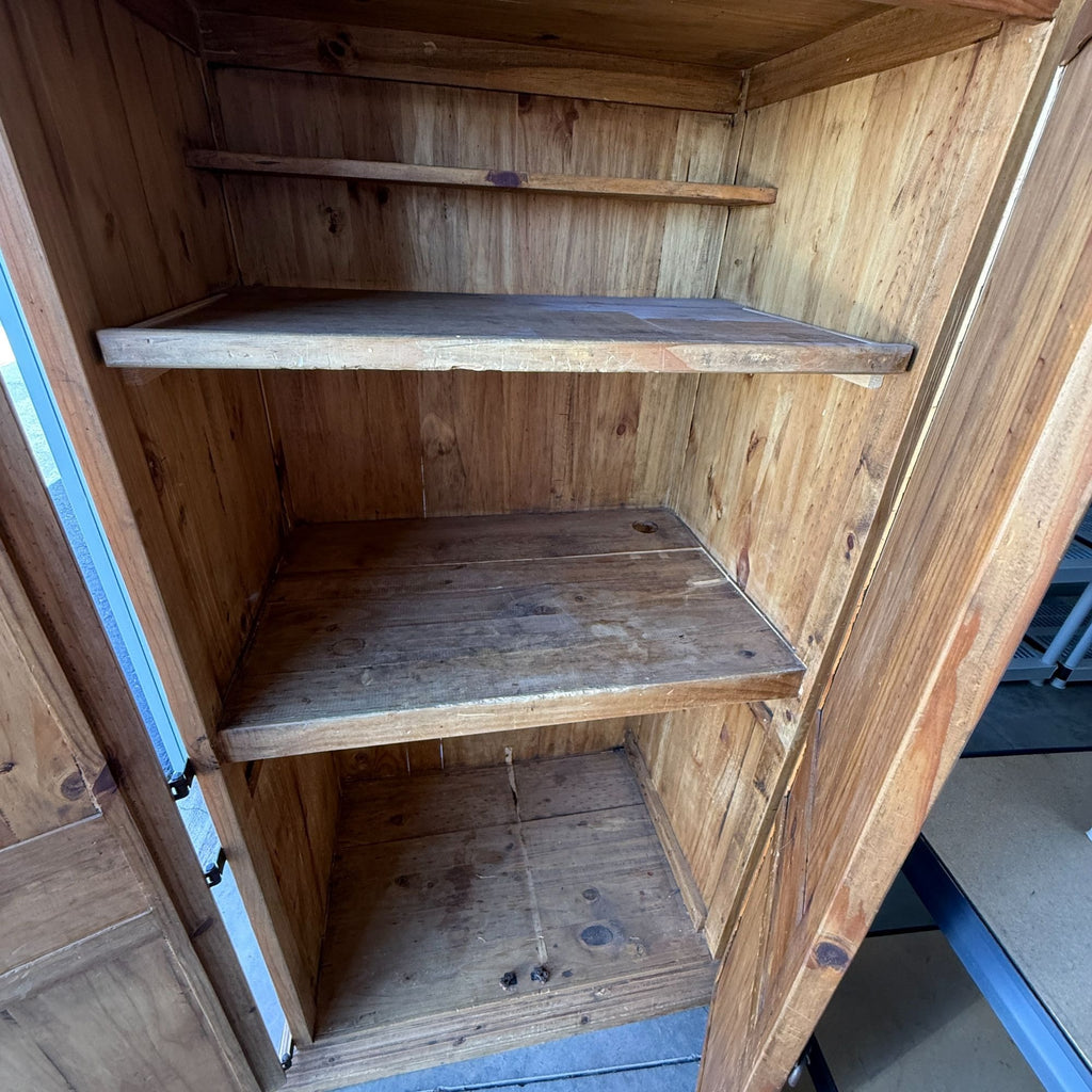 Rustic Pine Wood Armoire or Entertainment Center