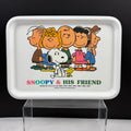 Vintage Snoopy & His Friend Shelina Melamine Tray Peanuts Design