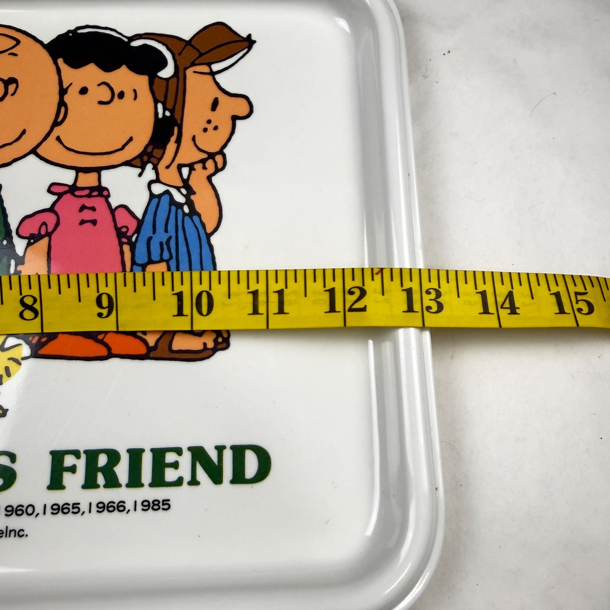 Vintage Snoopy & His Friend Shelina Melamine Tray Peanuts Design